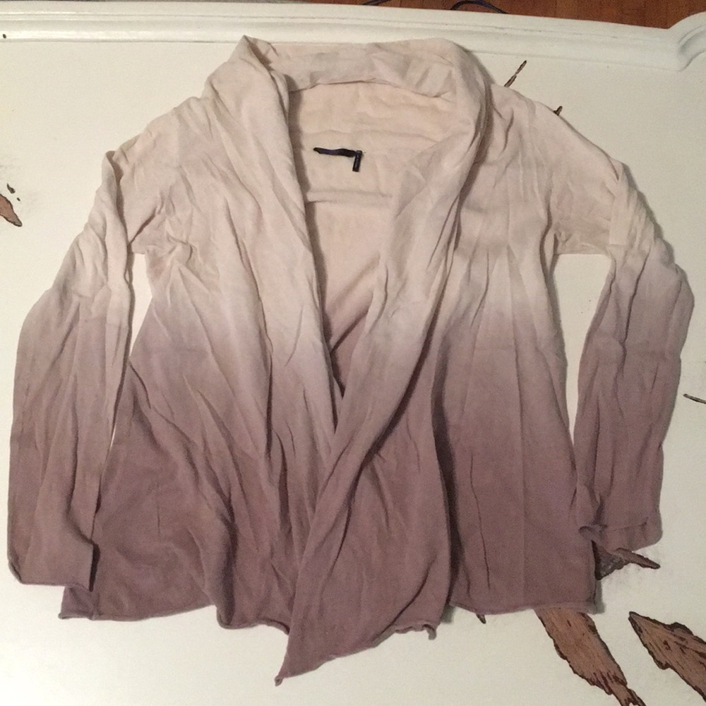 Daisy Fuuentes Ombre Open Cotton Sweater